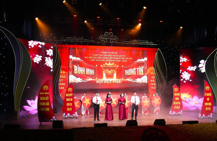 Trung tâm Phục vụ hành chính công Hà Nội tham dự Chung khảo Cuộc thi tìm hiểu Nghị quyết Đại hội Đại biểu Đảng bộ Thành phố lần thứ XVIII- Ảnh 1.