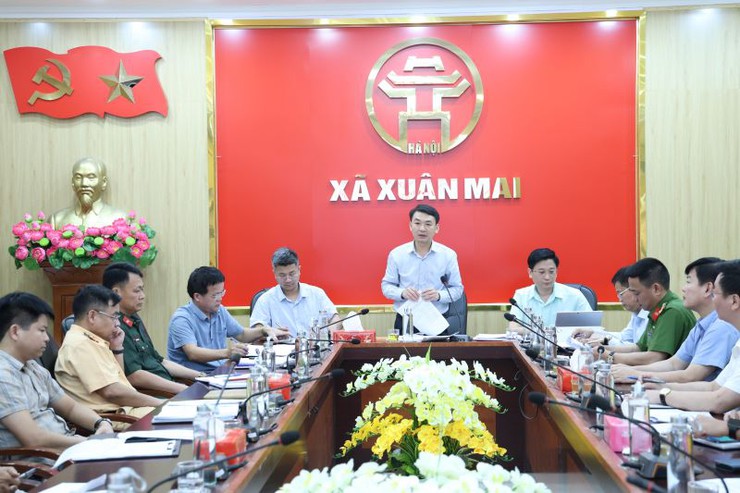 Xuân Mai: Đối thoại với lãnh đạo các tổ chức, cơ quan, đơn vị trên địa bàn xã bị ảnh hưởng bởi dự án cải tạo, nâng cấp Quốc lộ 6- Ảnh 10.