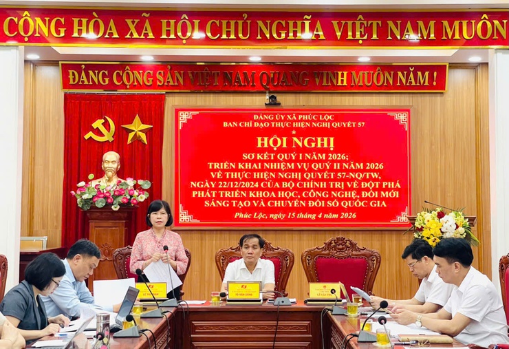 XÃ PHÚC LỘC ĐÁNH GIÁ KẾT QUẢ THỰC HIỆN NGHỊ QUYẾT 57-NQ/TW QUÝ I, XÁC ĐỊNH NHIỆM VỤ TRỌNG TÂM QUÝ II/2026- Ảnh 2.