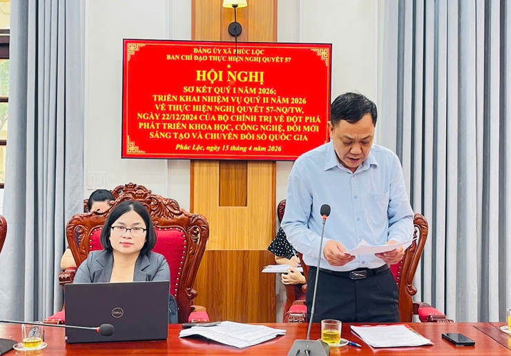 XÃ PHÚC LỘC ĐÁNH GIÁ KẾT QUẢ THỰC HIỆN NGHỊ QUYẾT 57-NQ/TW QUÝ I, XÁC ĐỊNH NHIỆM VỤ TRỌNG TÂM QUÝ II/2026- Ảnh 5.