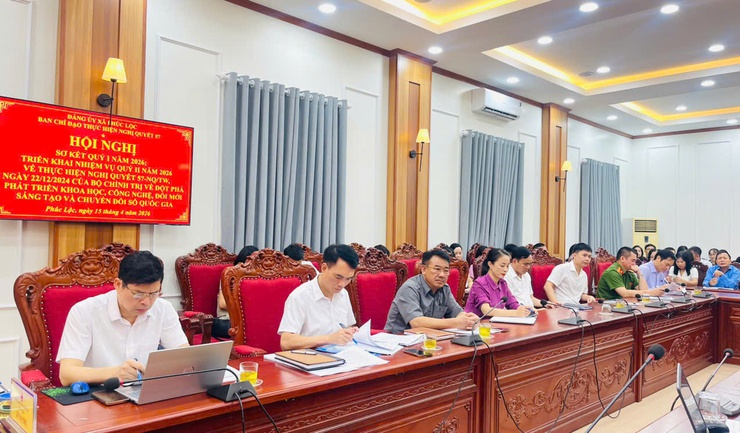 XÃ PHÚC LỘC ĐÁNH GIÁ KẾT QUẢ THỰC HIỆN NGHỊ QUYẾT 57-NQ/TW QUÝ I, XÁC ĐỊNH NHIỆM VỤ TRỌNG TÂM QUÝ II/2026- Ảnh 12.
