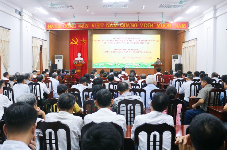 Quốc Oai tổ chức bồi dưỡng nghiệp vụ công tác Mặt trận cho cán bộ cơ sở năm 2026- Ảnh 2.