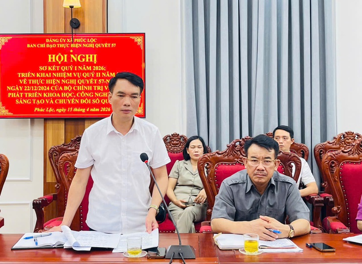 XÃ PHÚC LỘC ĐÁNH GIÁ KẾT QUẢ THỰC HIỆN NGHỊ QUYẾT 57-NQ/TW QUÝ I, XÁC ĐỊNH NHIỆM VỤ TRỌNG TÂM QUÝ II/2026- Ảnh 7.