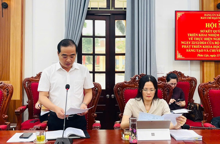 XÃ PHÚC LỘC ĐÁNH GIÁ KẾT QUẢ THỰC HIỆN NGHỊ QUYẾT 57-NQ/TW QUÝ I, XÁC ĐỊNH NHIỆM VỤ TRỌNG TÂM QUÝ II/2026- Ảnh 4.