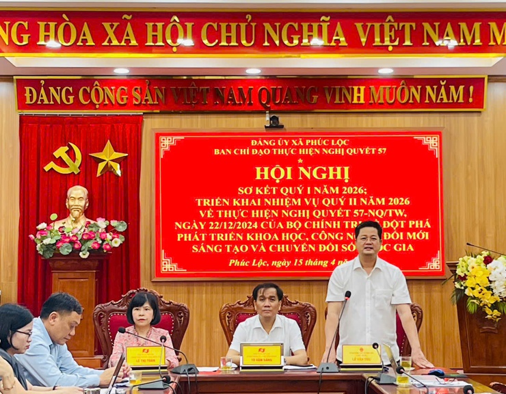 XÃ PHÚC LỘC ĐÁNH GIÁ KẾT QUẢ THỰC HIỆN NGHỊ QUYẾT 57-NQ/TW QUÝ I, XÁC ĐỊNH NHIỆM VỤ TRỌNG TÂM QUÝ II/2026- Ảnh 3.