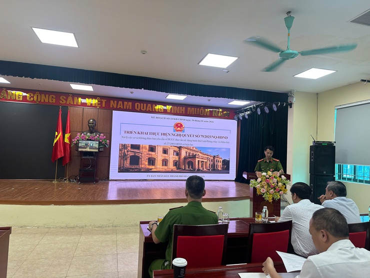 Phường Ba Đình hướng dẫn triển khai nghị quyết về bảo đảm phòng cháy, chữa cháy- Ảnh 3.