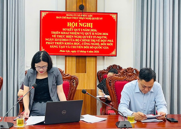 XÃ PHÚC LỘC ĐÁNH GIÁ KẾT QUẢ THỰC HIỆN NGHỊ QUYẾT 57-NQ/TW QUÝ I, XÁC ĐỊNH NHIỆM VỤ TRỌNG TÂM QUÝ II/2026- Ảnh 8.