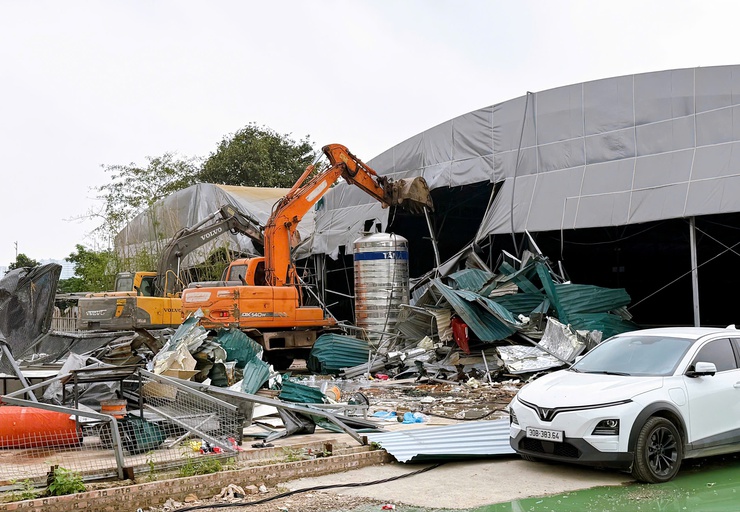 Thanh Liệt: Cưỡng chế công trình xây dựng trái phép quy mô lớn tại xứ đồng Bồ Đa- Ảnh 5.