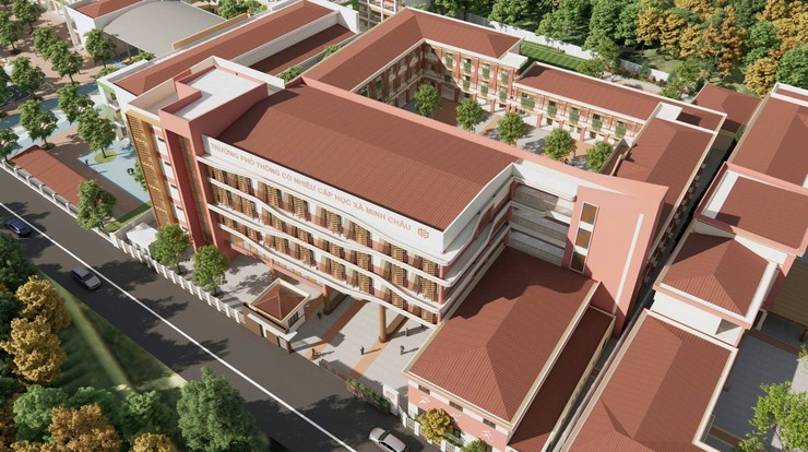 Thần tốc xây dựng Trường THPT liên cấp Minh Châu, phấn đấu hoàn thành vào tháng 8/2026- Ảnh 1.