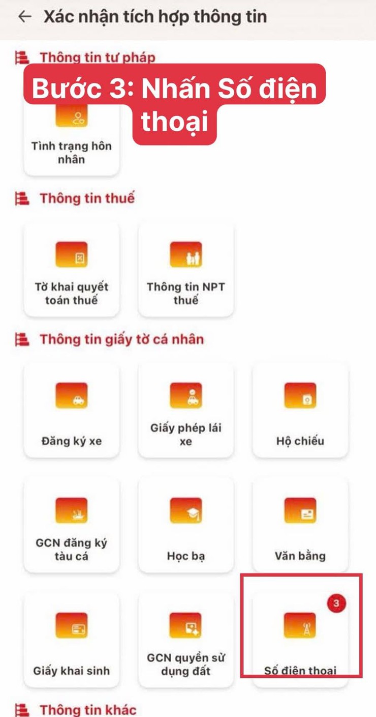 Hướng dẫn chi tiết các bước tự xác thực SIM chính chủ trên VNeID từ ngày 15/4- Ảnh 4.
