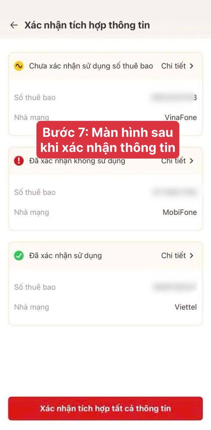 Hướng dẫn chi tiết các bước tự xác thực SIM chính chủ trên VNeID từ ngày 15/4- Ảnh 9.