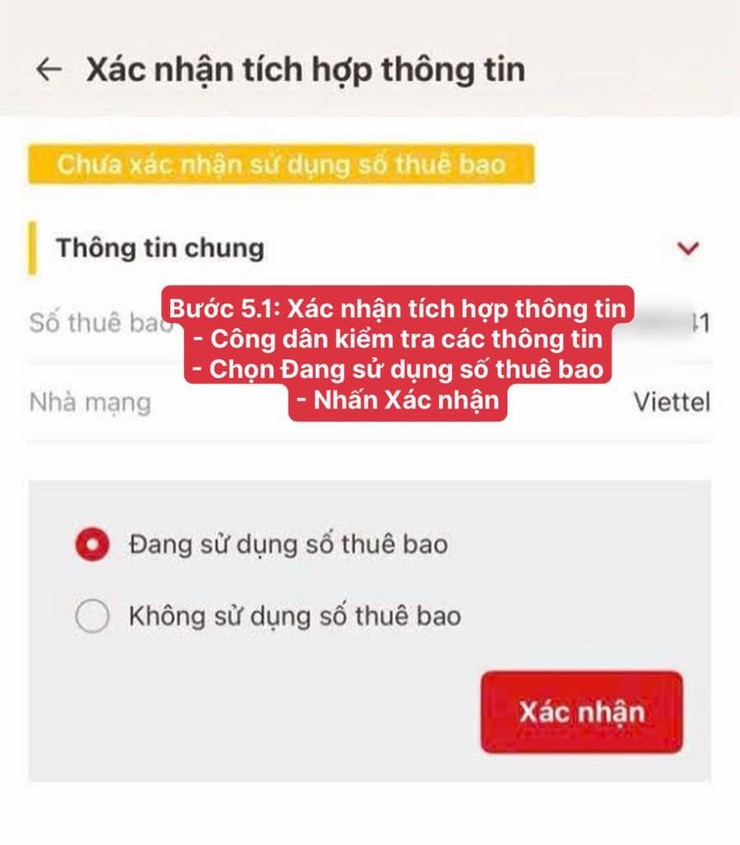 Hướng dẫn chi tiết các bước tự xác thực SIM chính chủ trên VNeID từ ngày 15/4- Ảnh 6.
