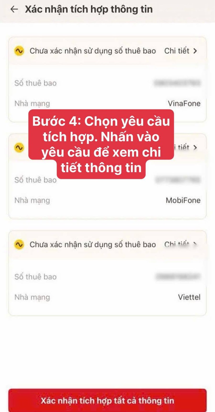 Hướng dẫn chi tiết các bước tự xác thực SIM chính chủ trên VNeID từ ngày 15/4- Ảnh 5.