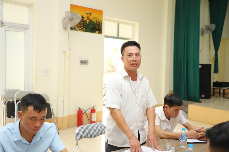 Đoàn công tác số 1 của UBND xã Yên Xuân làm việc với các thôn 3, 4, 5, 6 Yên Bình xã Yên Xuân- Ảnh 2.