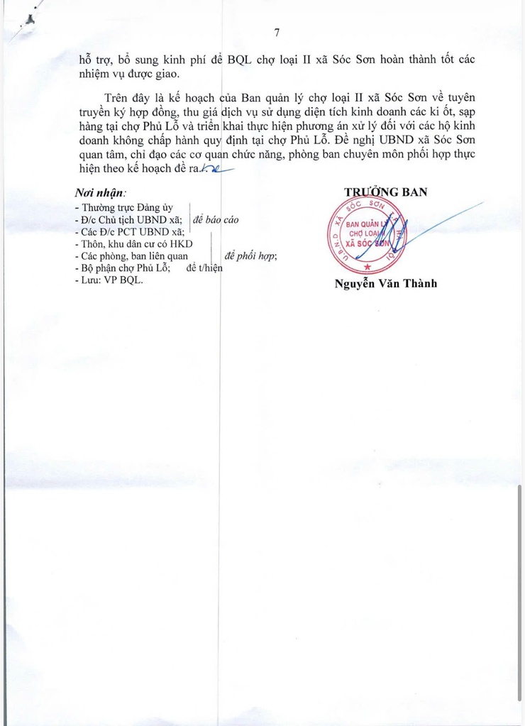 TĂNG CƯỜNG TUYÊN TRUYỀN KÝ HỢP ĐỒNG, THU GIÁ DỊCH VỤ TẠI CHỢ PHÙ LỖ- Ảnh 7.