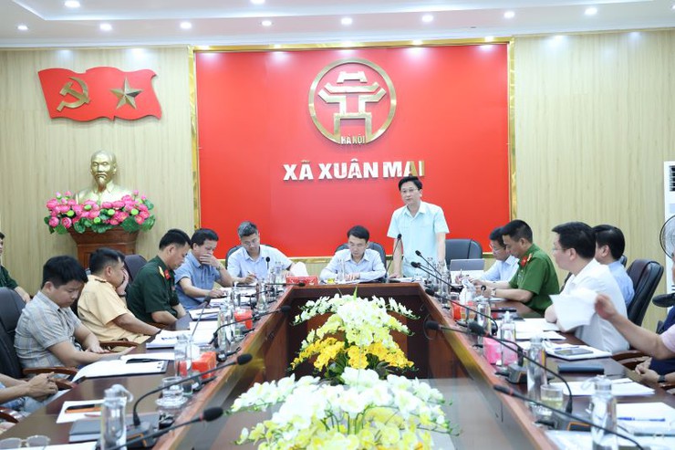 Xuân Mai: Đối thoại với lãnh đạo các tổ chức, cơ quan, đơn vị trên địa bàn xã bị ảnh hưởng bởi dự án cải tạo, nâng cấp Quốc lộ 6- Ảnh 2.