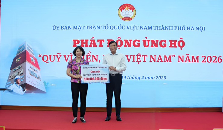 Ủy ban MTTQ Việt Nam phường Bạch Mai phát động ủng hộ Quỹ "Vì biển, đảo Việt Nam" năm 2026- Ảnh 1.