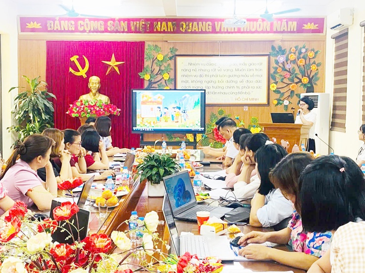 Trường Tiểu học Lương Mỹ: tổ chức chuyên đề “Ứng dụng trí tuệ nhân tạo AI trong dạy học- Ảnh 2.