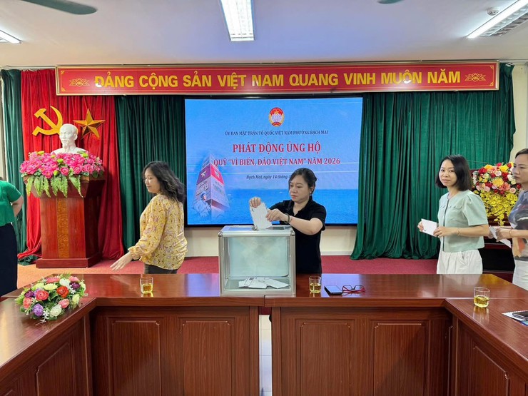 Ủy ban MTTQ Việt Nam phường Bạch Mai phát động ủng hộ Quỹ "Vì biển, đảo Việt Nam" năm 2026- Ảnh 3.
