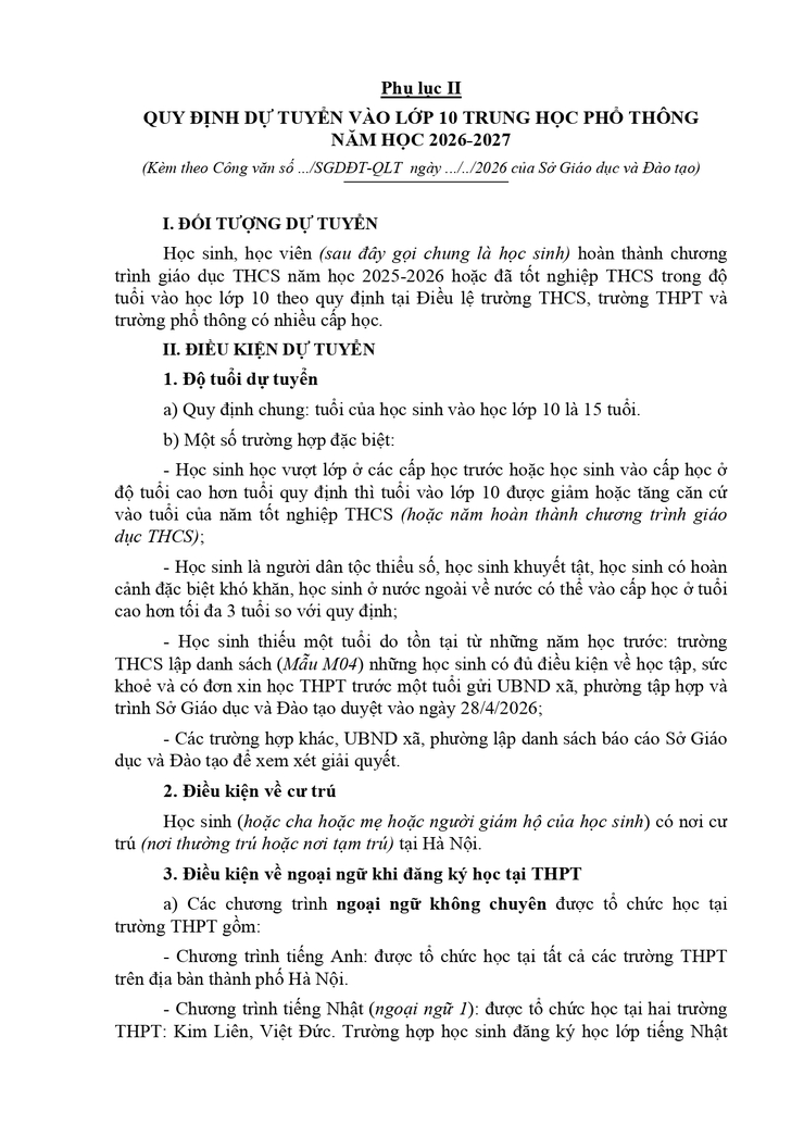 Công văn về việc hướng dẫn tuyển sinh vào lớp 10 năm học 2026-2027- Ảnh 20.