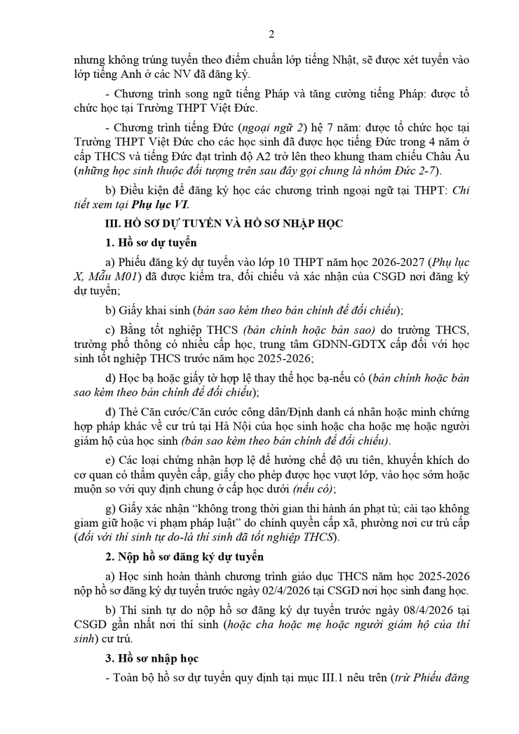 Công văn về việc hướng dẫn tuyển sinh vào lớp 10 năm học 2026-2027- Ảnh 21.