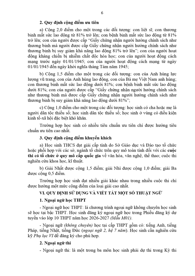 Công văn về việc hướng dẫn tuyển sinh vào lớp 10 năm học 2026-2027- Ảnh 24.