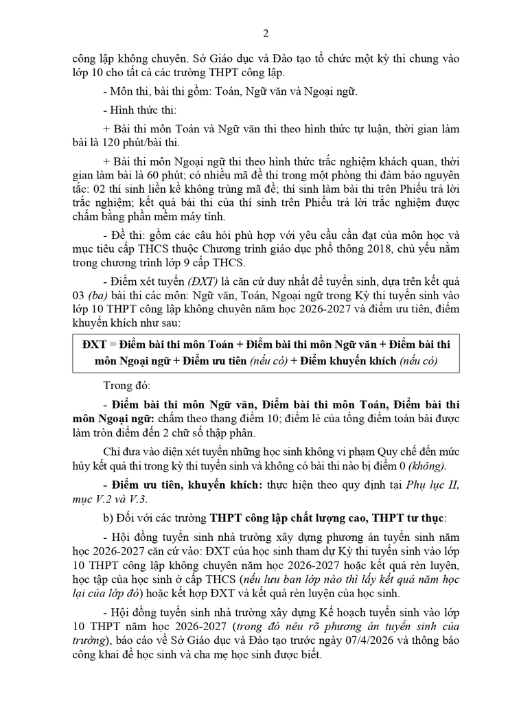 Công văn về việc hướng dẫn tuyển sinh vào lớp 10 năm học 2026-2027- Ảnh 27.