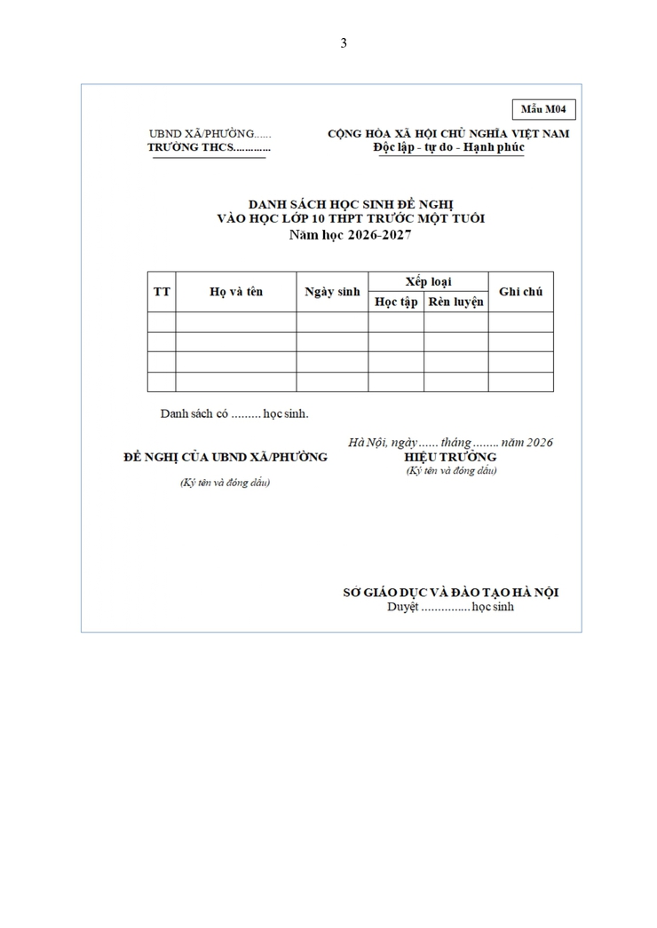 Công văn về việc hướng dẫn tuyển sinh vào lớp 10 năm học 2026-2027- Ảnh 61.