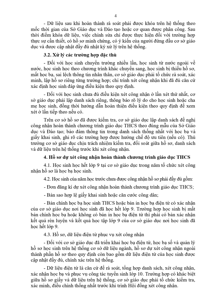 Công văn hướng dẫn về việc công nhận haonf thành chương trình giáo dục cấp THCS - Ảnh 4.