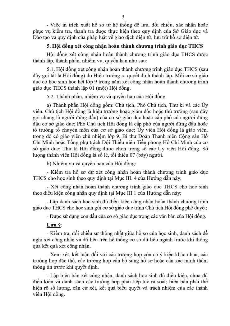 Công văn hướng dẫn về việc công nhận haonf thành chương trình giáo dục cấp THCS - Ảnh 5.