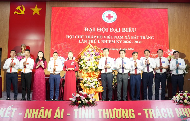 Đại hội đại biểu Hội Chữ thập đỏ Việt Nam xã Bát Tràng lần thứ I, nhiệm kỳ 2026-2031 thành công tốt đẹp- Ảnh 2.