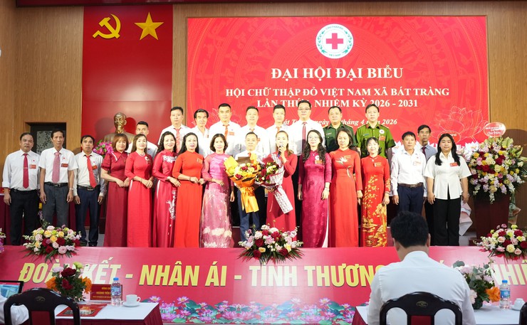Đại hội đại biểu Hội Chữ thập đỏ Việt Nam xã Bát Tràng lần thứ I, nhiệm kỳ 2026-2031 thành công tốt đẹp- Ảnh 6.
