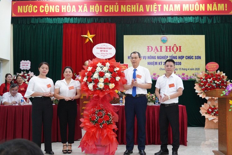 Đại hội HTX Dịch vụ nông nghiệp tổng hợp Chúc Sơn nhiệm kỳ 2026–2030- Ảnh 3.