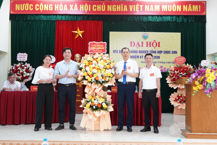 Đại hội HTX Dịch vụ nông nghiệp tổng hợp Chúc Sơn nhiệm kỳ 2026–2030- Ảnh 1.