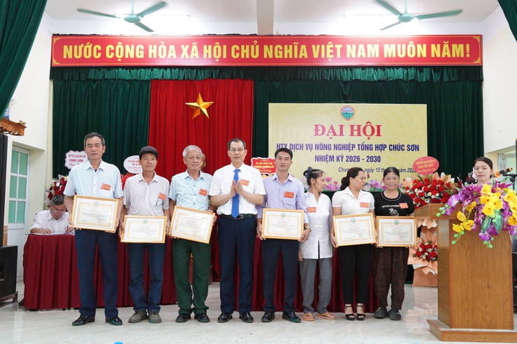 Đại hội HTX Dịch vụ nông nghiệp tổng hợp Chúc Sơn nhiệm kỳ 2026–2030- Ảnh 10.