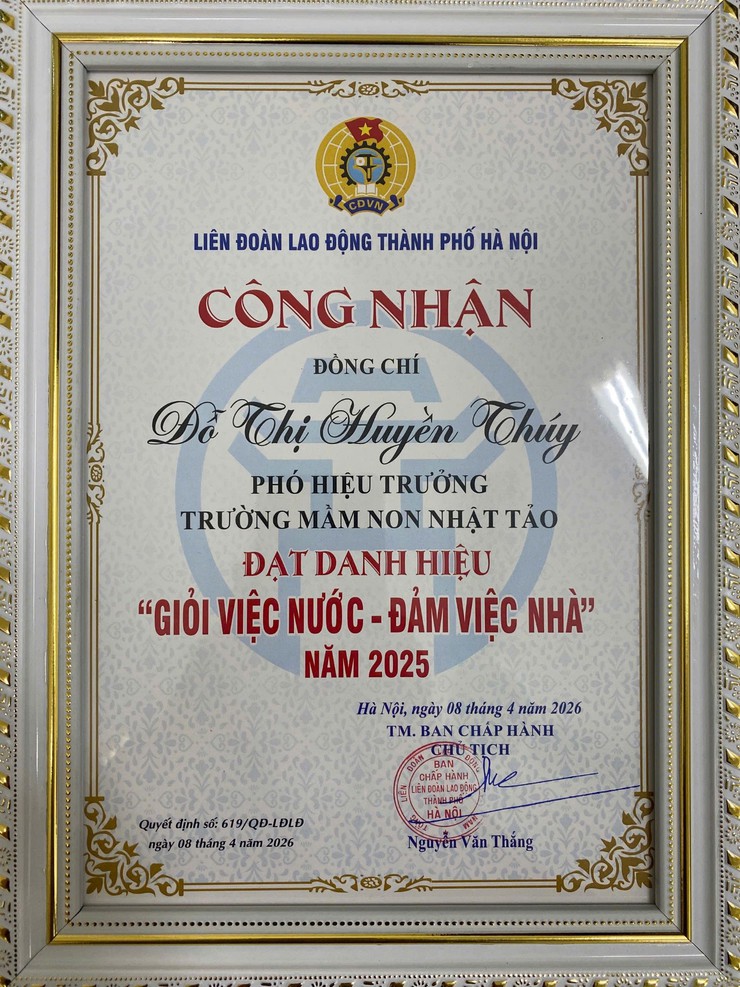 Tự hào Công đoàn Trường Mầm non Nhật Tảo – Kết tinh của tâm huyết và đoàn kết- Ảnh 5.