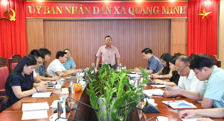 Quang Minh tổ chức hội nghị rà soát hồ sơ giao đất dân cư dịch vụ cho người dân- Ảnh 1.