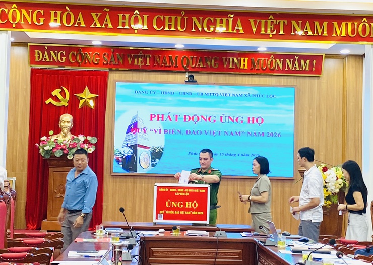 Xã Phúc Lộc phát động ủng hộ Quỹ "Vì biển, đảo Việt Nam" năm 2026- Ảnh 6.