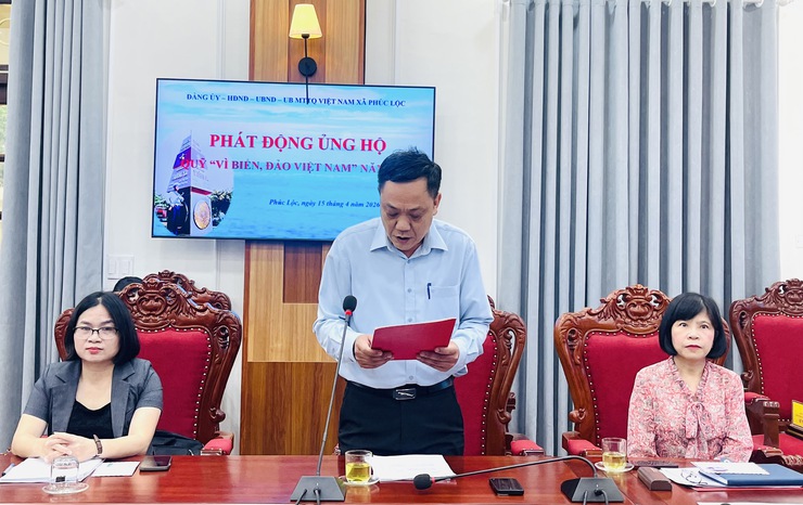 Xã Phúc Lộc phát động ủng hộ Quỹ "Vì biển, đảo Việt Nam" năm 2026- Ảnh 1.