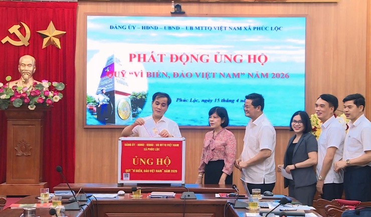 Xã Phúc Lộc phát động ủng hộ Quỹ "Vì biển, đảo Việt Nam" năm 2026- Ảnh 2.