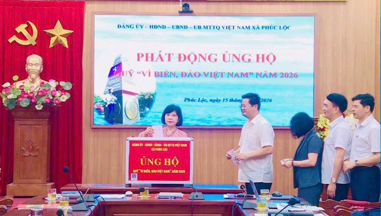 Xã Phúc Lộc phát động ủng hộ Quỹ "Vì biển, đảo Việt Nam" năm 2026- Ảnh 3.