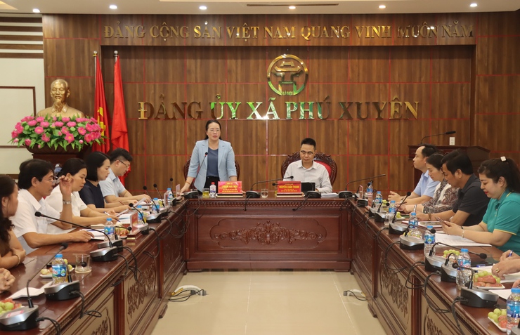 Hội Nông dân thành phố Hà Nội làm việc với Hội Nông dân xã Phú Xuyên- Ảnh 7.