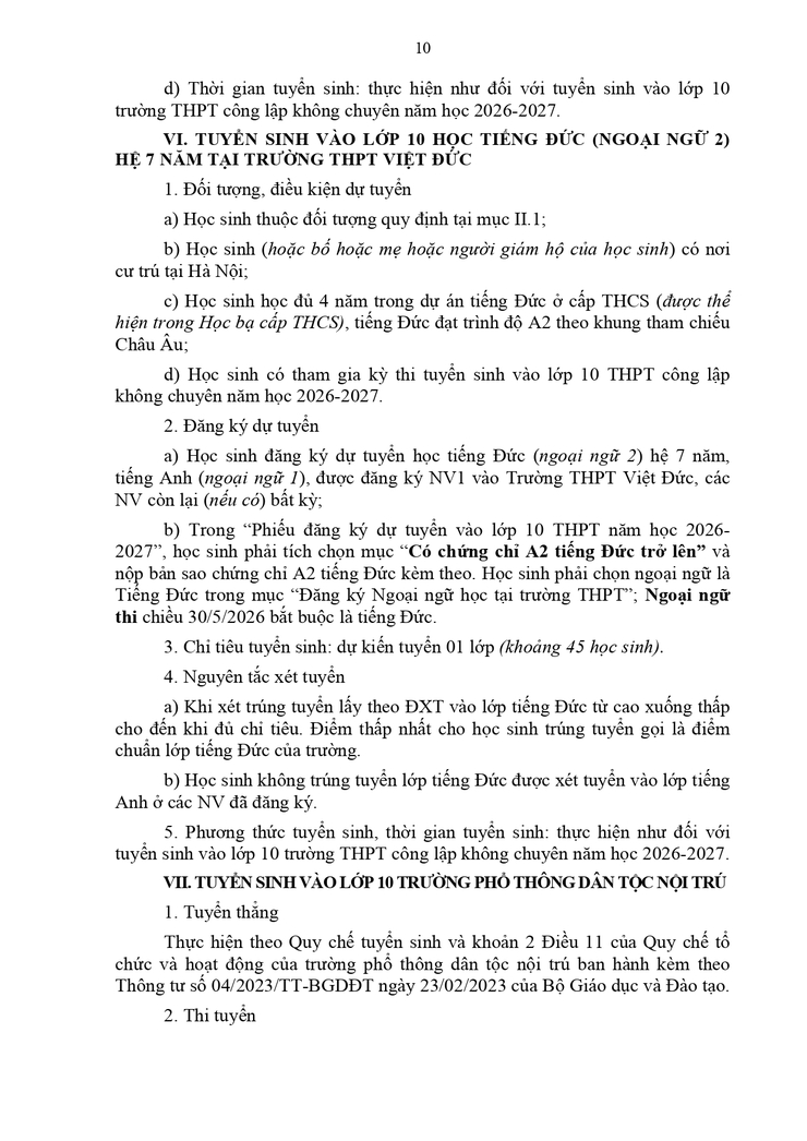 Kế hoạch tuyển sinh vào THPT năm học 2026-2027- Ảnh 10.