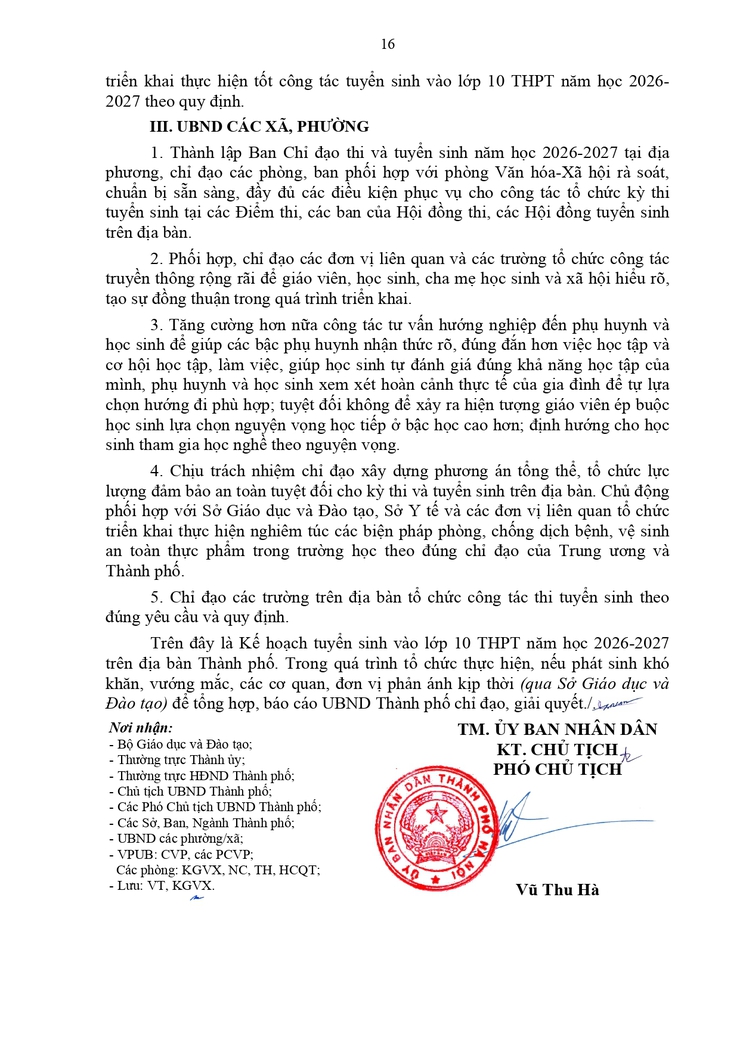 Kế hoạch tuyển sinh vào THPT năm học 2026-2027- Ảnh 16.