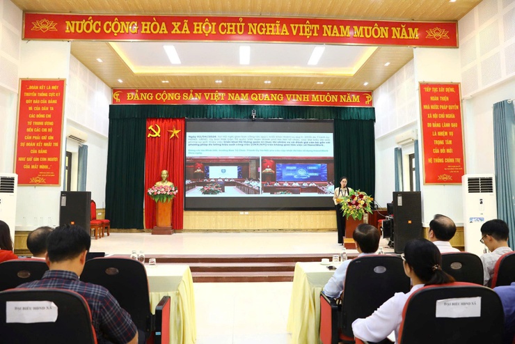 Xã Sơn Đồng tổ chức tập huấn sử dụng hệ thống Hanoiwork- Ảnh 1.