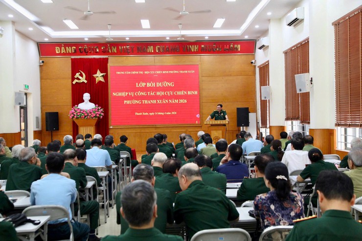 Hội Cựu chiến binh phường Thanh Xuân mở lớp bồi dưỡng nghiệp vụ công tác hội năm 2026- Ảnh 1.