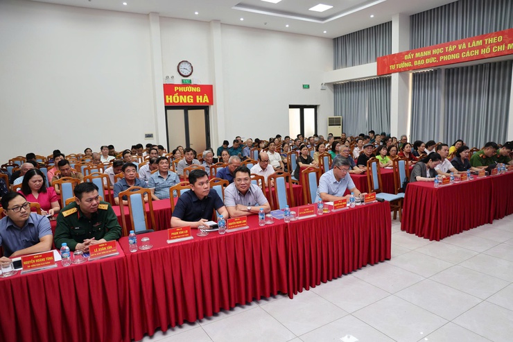 PHƯỜNG HỒNG HÀ TỔ CHỨC HỘI NGHỊ TỔNG KẾT 
CÔNG TÁC TUYỂN CHỌN, GỌI CÔNG DÂN NHẬP NGŨ VÀ THỰC HIỆN NGHĨA THAM GIA VỤ CAND NĂM 2026- Ảnh 1.