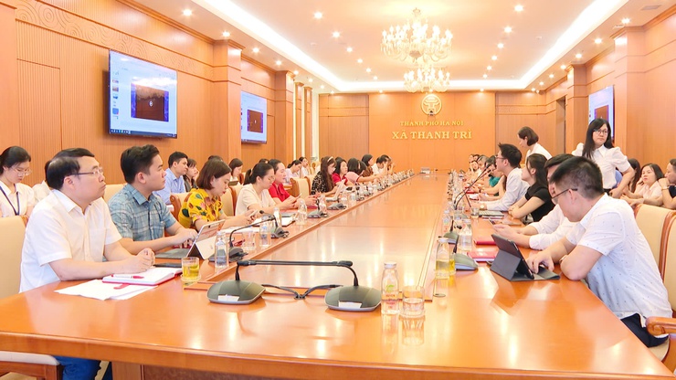 Thanh Trì đẩy mạnh chuyển đổi số, tập huấn Hệ thống HanoiWork cho cán bộ, công chức- Ảnh 2.