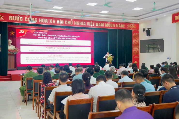 Thiên Lộc phát động Cuộc thi chính luận bảo vệ nền tảng tư tưởng của Đảng lần thứ Sáu và triển khai Hội thi Báo cáo viên, tuyên truyền viên giỏi năm 2026- Ảnh 14.