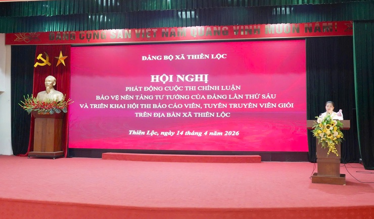 Thiên Lộc phát động Cuộc thi chính luận bảo vệ nền tảng tư tưởng của Đảng lần thứ Sáu và triển khai Hội thi Báo cáo viên, tuyên truyền viên giỏi năm 2026- Ảnh 10.